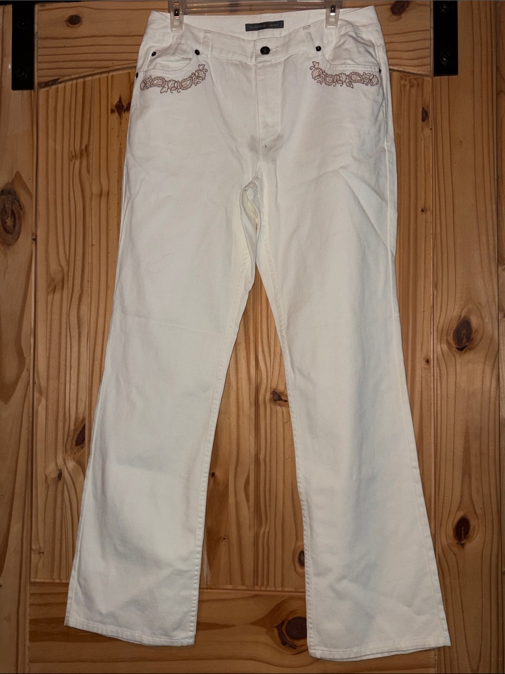 Liz Claiborne Women’s size 8 jeans white - Classic Straight